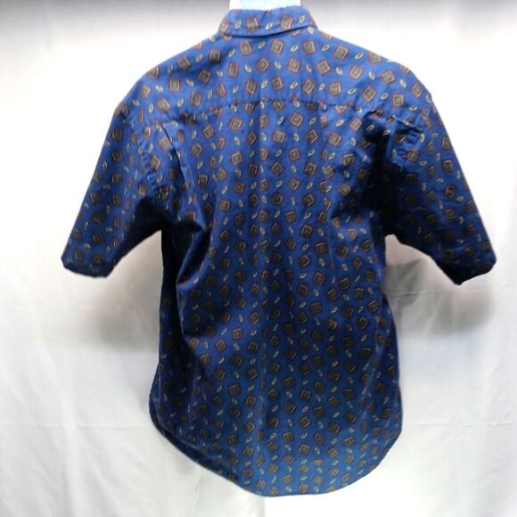 Vessels Graphic Casual Button Down Shirt Made in USA 100%Cotton Men's L. Vntg... - Picture 2 of 10